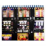 Las Vegas Slots Dream Machines Wall Calendar