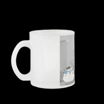 Las Vegas Snowman Merry Christmas Frosted Mug by vegasdusoleil Las Vegas Snowman Merry Christmas Frosted Mug