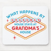 Las Vegas Stays At Grandma's Mouse Pads