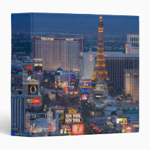 Las Vegas Strip 3 Ring Binders