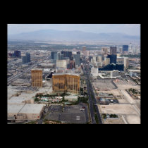 Las Vegas Strip Aerial View 2009 posters
