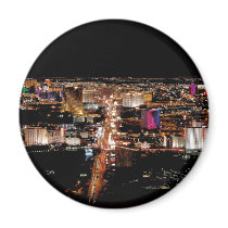Las Vegas Strip Aerial View Magnet by urbanphotos Las Vegas Strip Aerial View Magnet