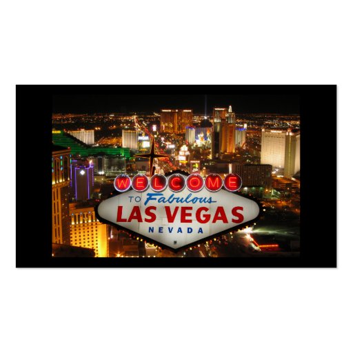 Las Vegas Strip Business Cards (back side)