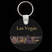 Las Vegas Strip Keychain Night time