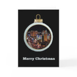 Las Vegas Strip Merry Christmas Ornament cards