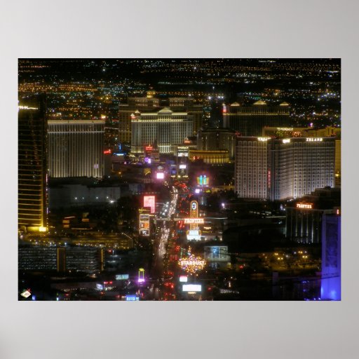 Las Vegas Strip Poster Print Zazzle