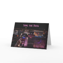 Las Vegas Strip Save the Date Card