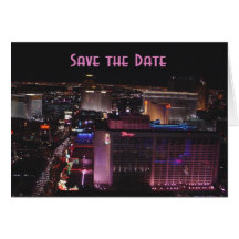 Las Vegas Strip Save the Date Card