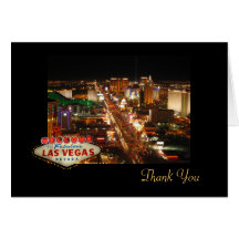 Las Vegas Strip Thank You Card