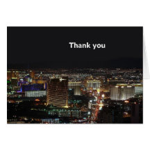 Las Vegas Strip Thank you Card