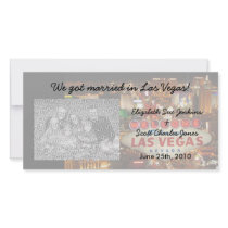 Las Vegas Strip We're Married Photo Cards
