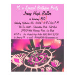 Las Vegas Style Birthday Party Custom Invites