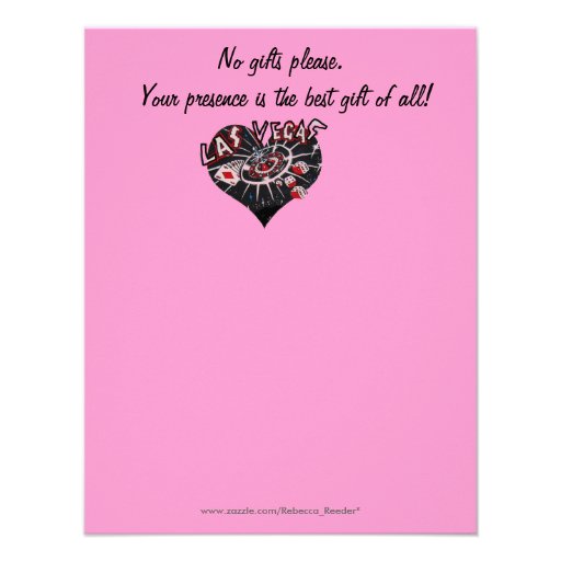 Las Vegas Style Birthday Party Custom Invites