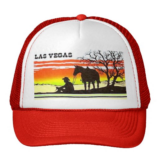 Las Vegas Sunset Cowboy Trucker Hat Zazzle
