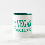 LAS VEGAS TEAL GREEN BRIDE MUG mugs