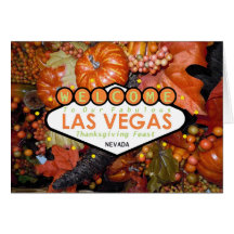 Las Vegas Thanksgiving Feast Card