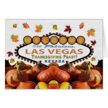 Las Vegas Thanksgiving Feast! Card