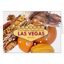 Las Vegas Thanksgiving Feast Card