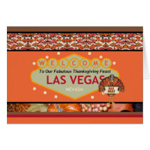 Las Vegas Thanksgiving Feast "Eat Beef" Card