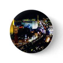 Las Vegas The Strip at night Pinback Button