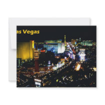 Las Vegas The Strip at night invitations by Irishdreams Las Vegas The Strip at night invitations