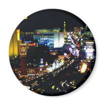Las Vegas The Strip at night Magnets