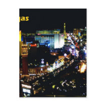 Las Vegas The Strip at night Post Cards