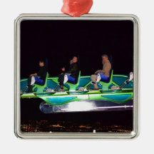 Las Vegas Thrill Ride At Night Ornaments