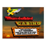 Las Vegas Thunderbird Retro Neon Sign Postcard