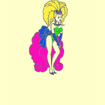 Las Vegas Type Show Girl T Shirt