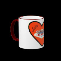 Las Vegas Valentine's Day Personalized Mug by vegasdusoleil Las Vegas Valentine's Day Personalized Mug