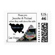 Las Vegas: walk down the aisle stamp
