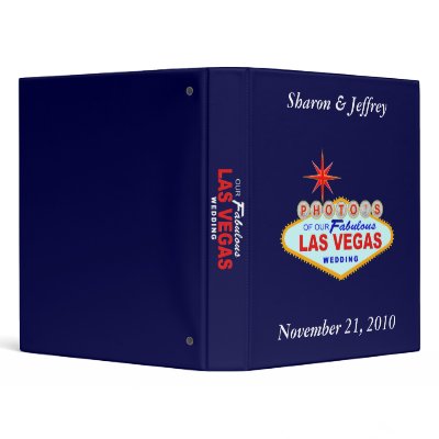 Las Vegas Wedding Album 2 3 Ring Binders