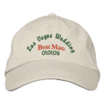 basic_unstructured_adjustable_cap - Super way to announce your wedding in Las Vegas, Nevada, and wonderful keepsake. Personalize with your wedding date.: Sizes  Available colors: stone
