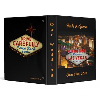 Las Vegas Wedding Binder binder