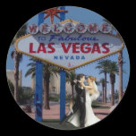 Las Vegas Wedding Bride & Groom Sticker stickers