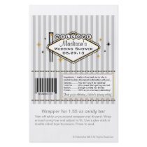 Las Vegas Wedding Candy Wrapper flyers