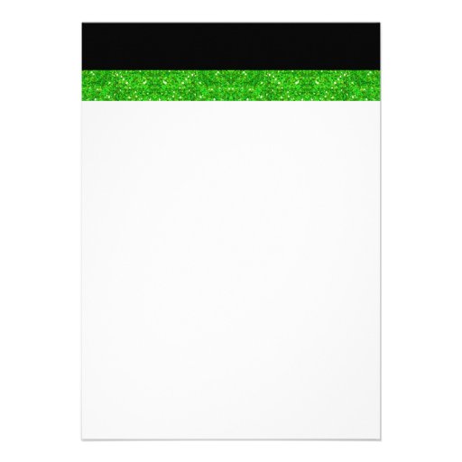 Las Vegas Wedding Dice Theme Green Faux Glitter Custom Invite