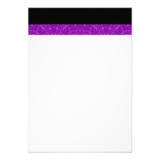 Las Vegas Wedding Dice Theme Purple Faux Glitter Personalized Announcements