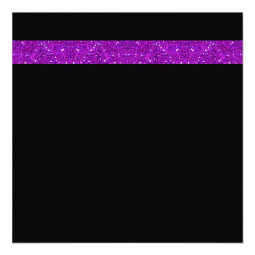Las Vegas Wedding Dice Theme Purple Faux Glitter Announcement