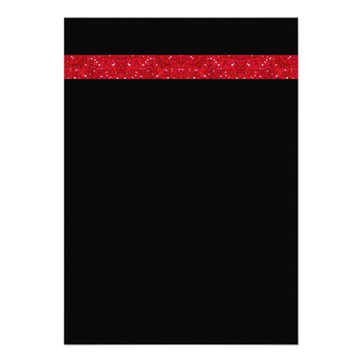 Las Vegas Wedding Dice Theme Ruby Red Faux Glitter Custom Invitation