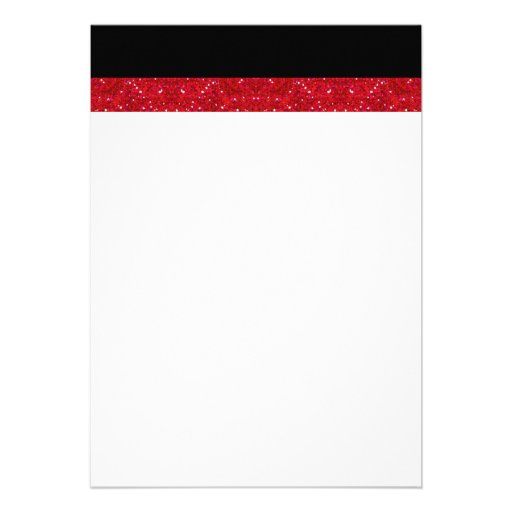 Las Vegas Wedding Dice Theme Ruby Red Faux Glitter Invitations