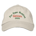 Las Vegas Wedding - Groom embroideredhat