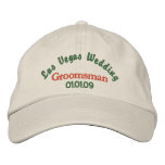 basic_unstructured_adjustable_cap - Super way to announce your wedding in Las Vegas, Nevada, and wonderful keepsake. Personalize with your wedding date.: Sizes  Available colors: stone