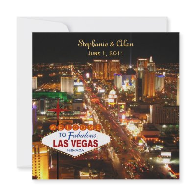 Las Vegas Wedding Invitation