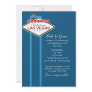 Las Vegas Wedding Invitation invitation