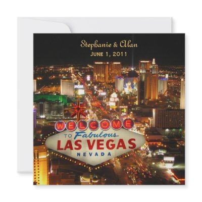 Las Vegas Wedding Invitation