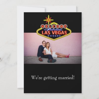 Las Vegas Wedding Invitation