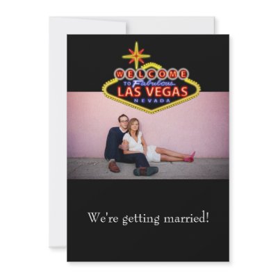 Las Vegas Wedding Invitation