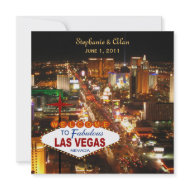 Las Vegas Wedding Invitation invitation